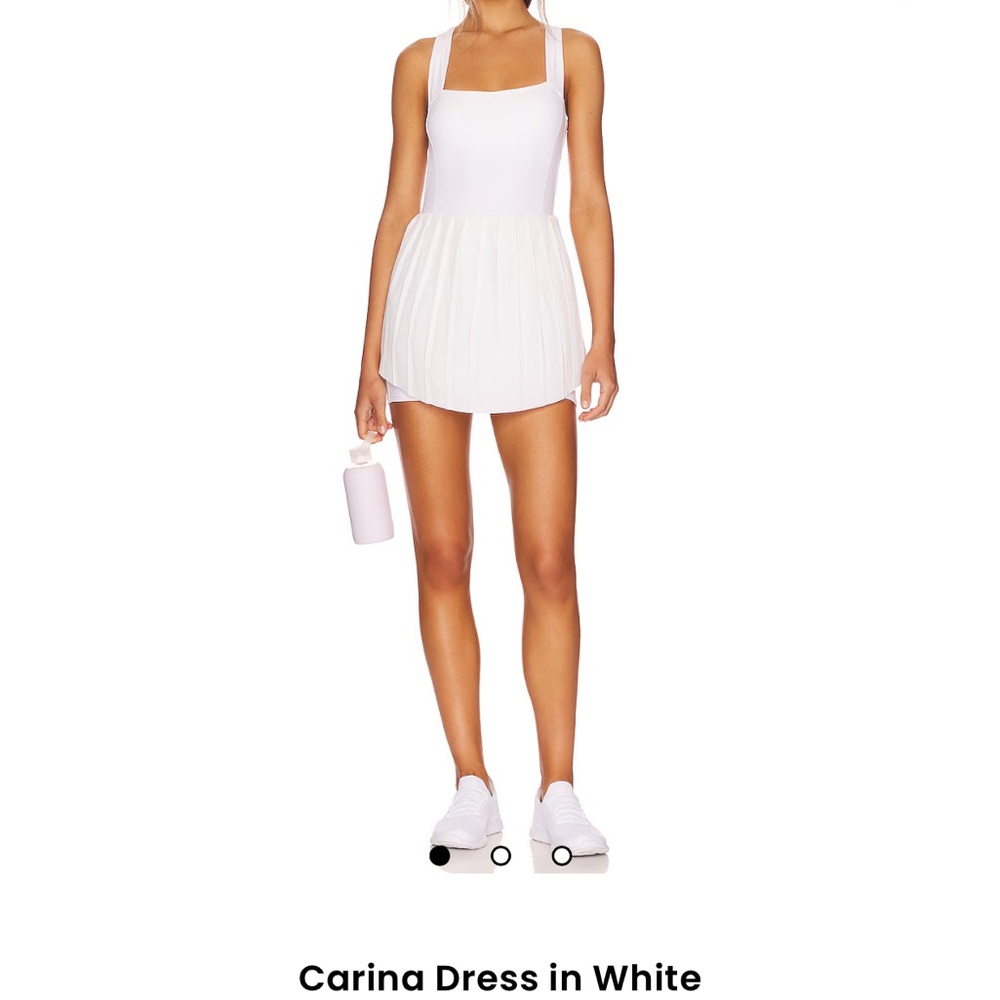 Varley 🎾Tennis Dress White with Pleated Skirt